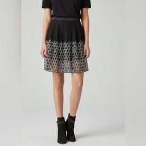AllSaints Sidney Embroidered Mini Skirt 0